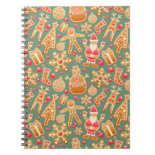 Caderno Espiral Colagem de Natal