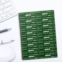 Colagem de Nome Personalizado Verde Moderno