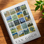 Caderno Espiral Colagem de pintura de arte Vincent Van Gogh<br><div class="desc">Notebook com colagem de pinturas de arte antigas de Vincent Van Gogh</div>