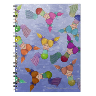 Caderno Espiral Colagem de Sereias
