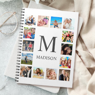 Caderno Espiral Colagem Personalizada de Fotos da Família Personal