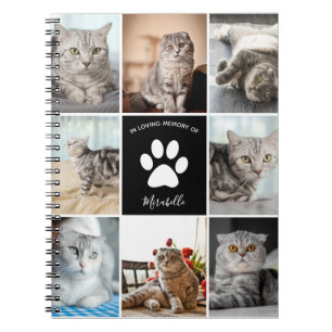 Caderno Espiral Colagem Personalizada De Fotos Do Cat Memorial Na 
