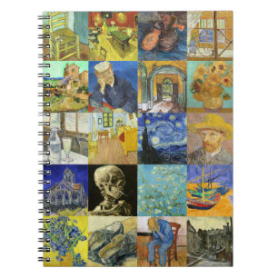 Caderno Espiral Colagem Van Gogh