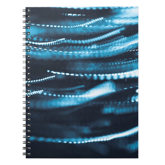 Caderno Espiral Colar preto e azul (Frente)