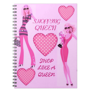 CADERNO ESPIRAL COLEÇÃO DA RAINHA DA COMPRA