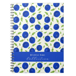 Caderno Espiral Coleção de Ameixas Botânicas Marfim