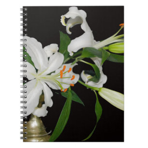 Caderno Espiral Coleção de Lírios Artísticos-1
