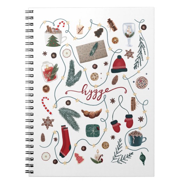 Caderno Espiral Coleção de Natal Hygge (Frente)