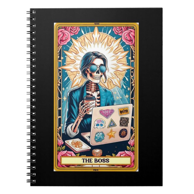 Caderno Espiral Coleção de Notebook Boss Tarot Card (Frente)