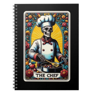 Caderno Espiral Coleção de Notebooks Chef Tarot Card