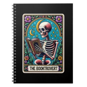 Caderno Espiral Coleção de Notebooks com Cartão de Tarô de Booktro
