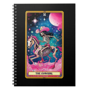 Caderno Espiral Coleção de Notebooks com Cartões de Cowgirl