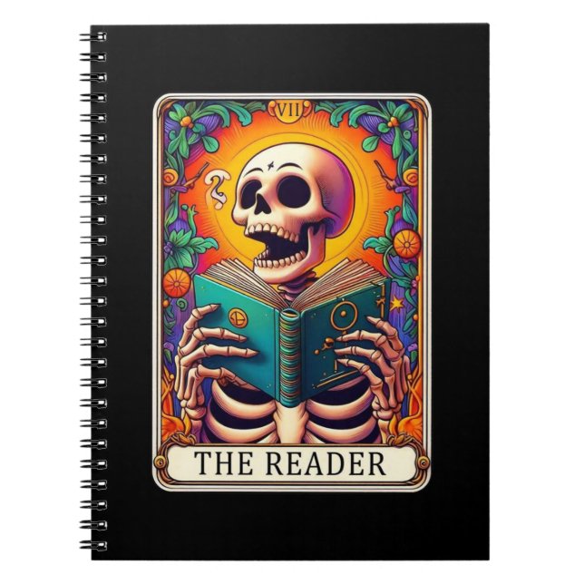 Caderno Espiral Coleção de Notebooks com Placa-Raiz do Leitor (Frente)