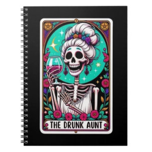Caderno Espiral Coleção de Notebooks de Tia Tarot do Bebado