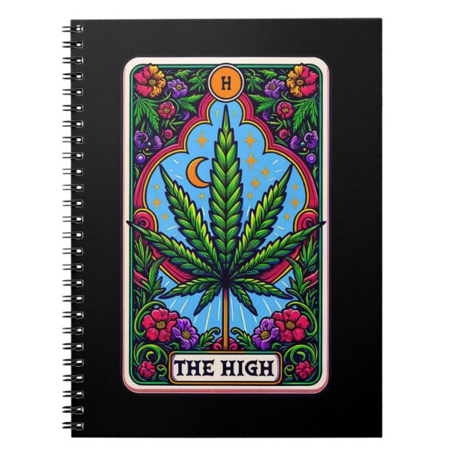 Caderno Espiral Coleção de Notebooks High Tarot Card (Frente)