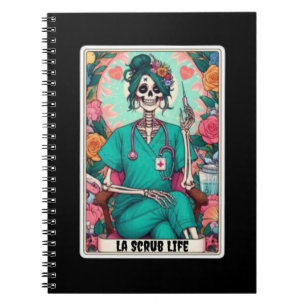 Caderno Espiral Coleção de Notebooks La Scrub Life Tarot Card
