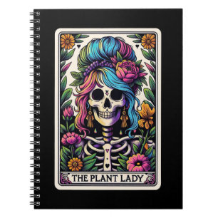 Caderno Espiral Coleção de Notebooks Plant Lady Tarot Card