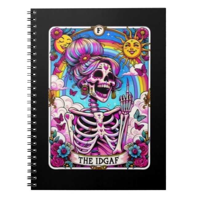 Caderno Espiral Coleção de Notebooks Tarot do IDGAF (Frente)
