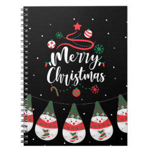 Caderno Espiral Coleção de Saudações Joyful da Jingle Bells