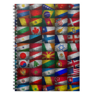 Caderno Espiral Coleção de sinalizadores