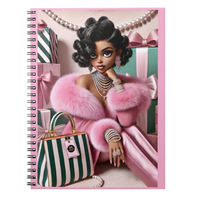 Caderno Espiral Coleção Glamour de Vida Sofisticada (Frente)