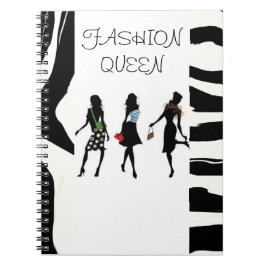 CADERNO ESPIRAL COLEÇÃO RAINHA DA MODA