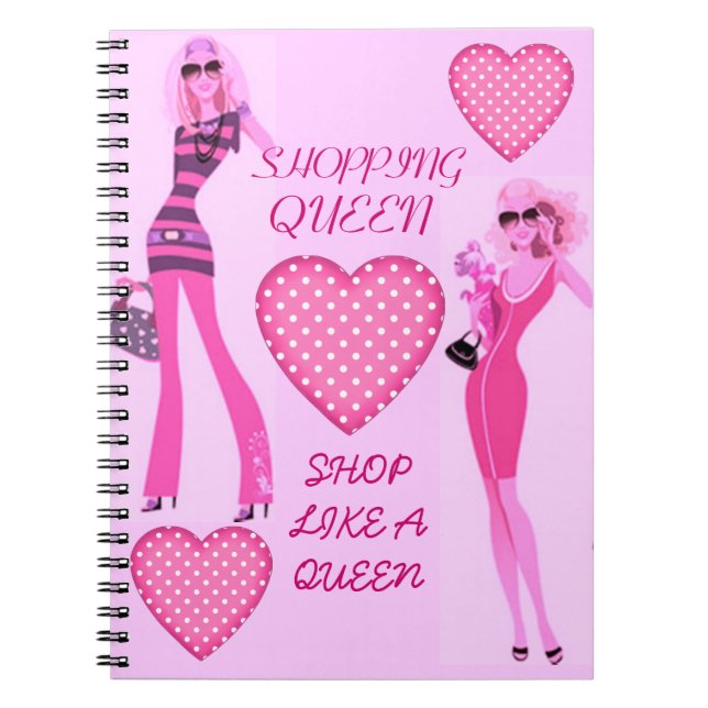 CADERNO ESPIRAL COLEÇÃO SHOPPING QUEEN (Frente)