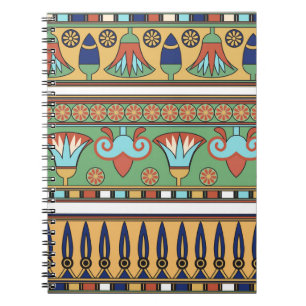Caderno Espiral Coleção Vintage do Ornamento Egípcio