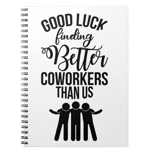 Caderno Espiral Colega Deixando Presente, novo presente de emprego (Frente)