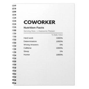 Caderno Espiral Colegas e colaboradores Fatos Nutricionais Engraça
