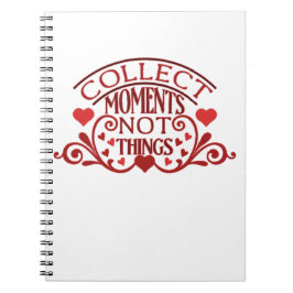 Caderno Espiral Coletar Momentos Não Coisas