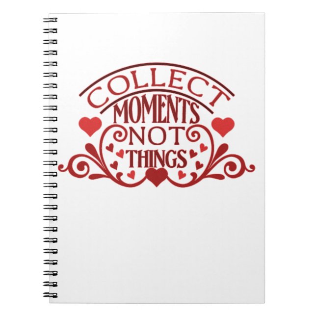 Caderno Espiral Coletar Momentos Não Coisas (Frente)