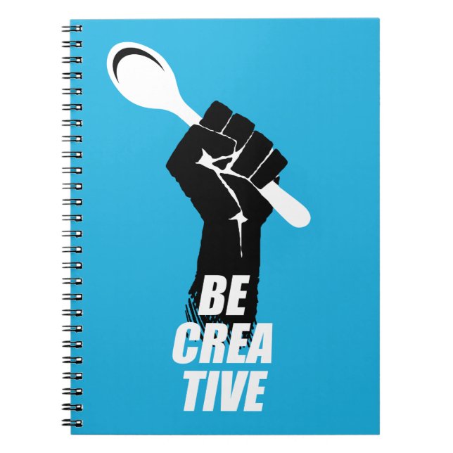 Caderno Espiral Colher De cozinhar Para Chef Criativo (Frente)