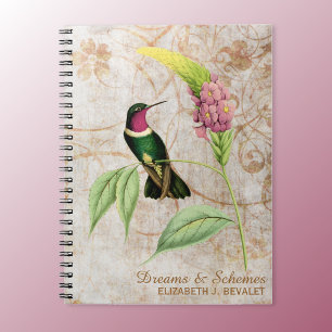 Caderno Espiral Colibri Throated Amethyst