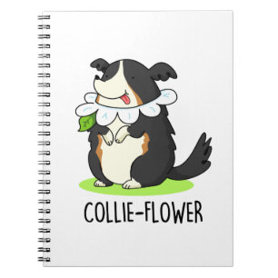 Caderno Espiral Colie-flor Divertido Cachorro Border Collie Trocad