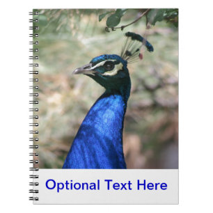 Caderno Espiral Colisão da Cabeça de Peacock