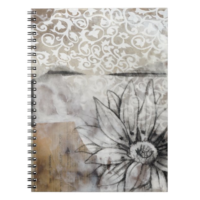 Caderno Espiral Collage Fleur II (Frente)