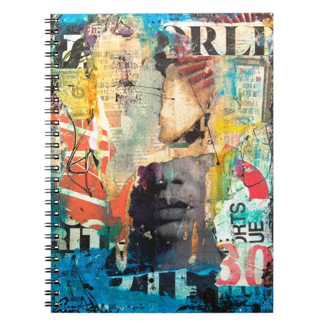 Caderno Espiral Collage Head (Frente)