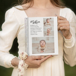 Caderno Espiral Collage Photo & Best Mãe Cote Lovely Gift