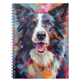 Caderno Espiral Collie Colorida Border
