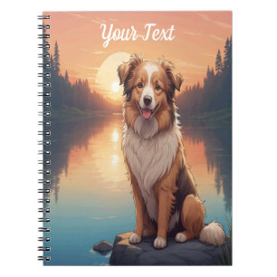 Caderno Espiral Collie Shepherd por Lake
