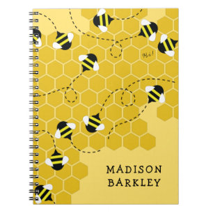 Caderno Espiral Colmeia em Bee Kid