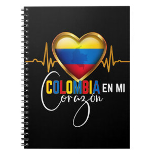 Caderno Espiral Colômbia en mi Corazon - Orgulho Colombiano