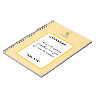 Caderno Espiral Coloque Seu Logotipo Aqui Orientação para Novos Fu
