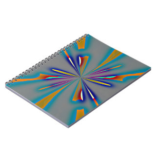 Caderno Espiral Color Starburst on Grey