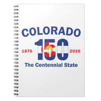 Caderno Espiral Colorado 150 o Estado do Centenário