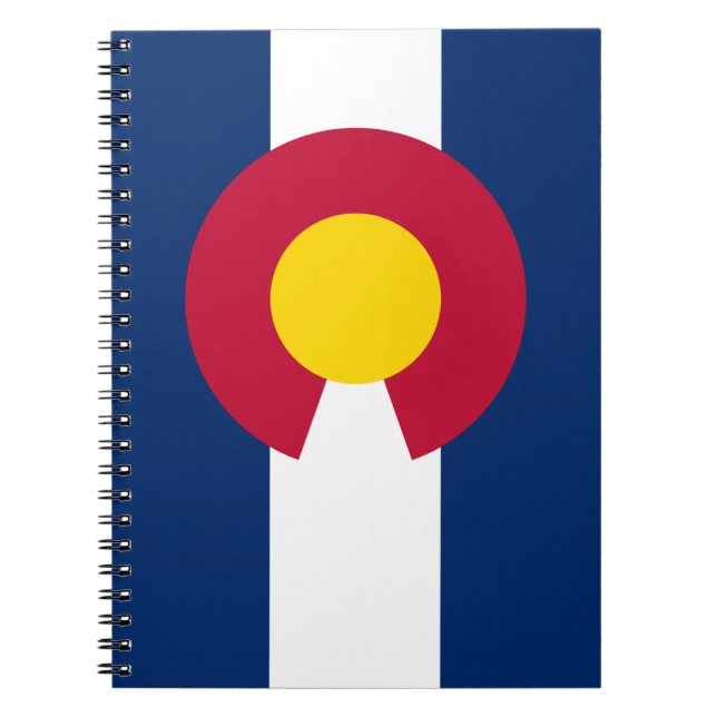 Caderno Espiral Colorado Flag, The Centennial State, Coloradans (Frente)