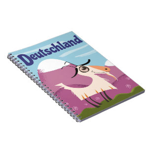 Caderno Espiral Colorado Para Esquiar!