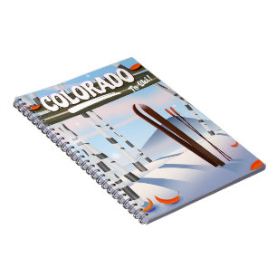 Caderno Espiral Colorado Para Esquiar!