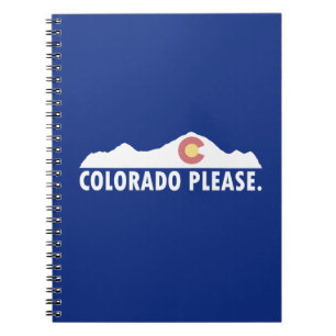 Caderno Espiral Colorado por favor
